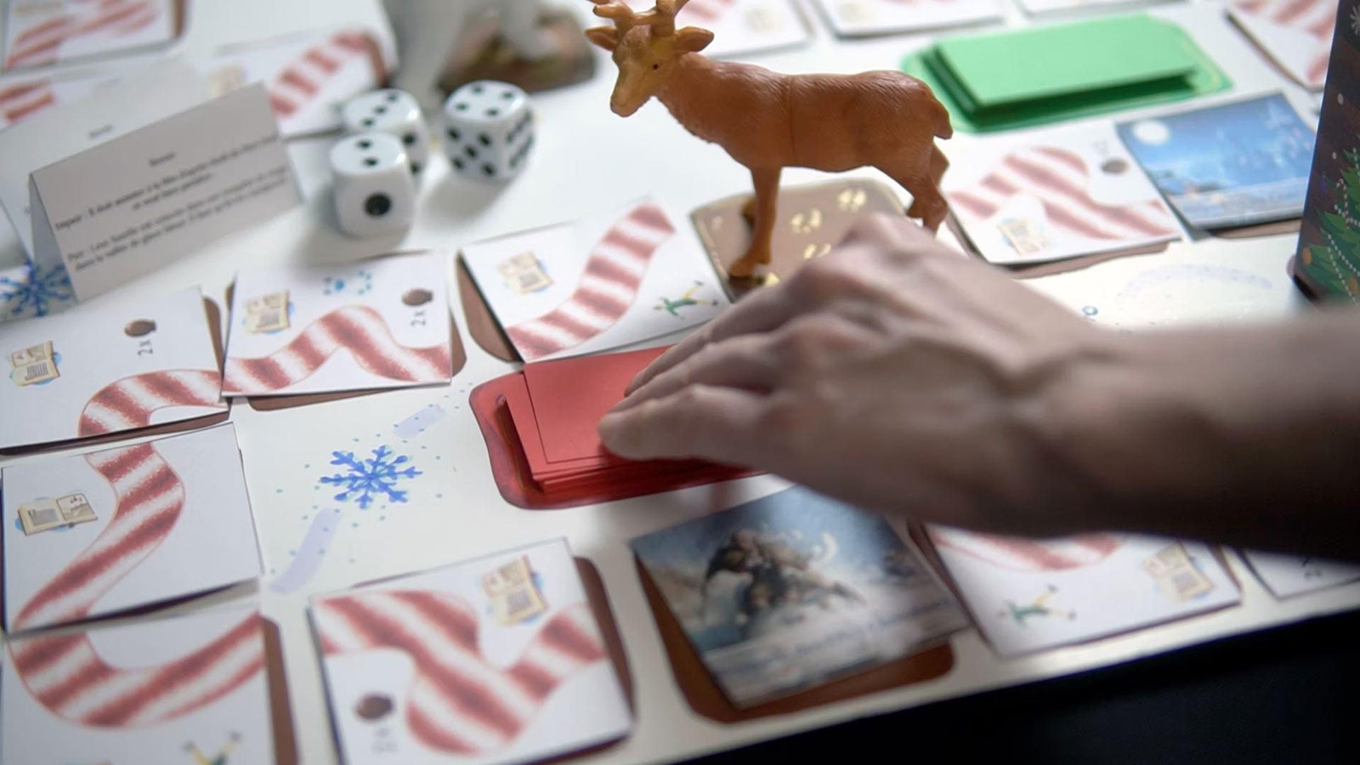 Original game hand-cut paper cards